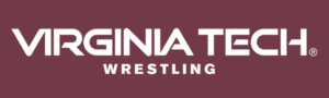 VA Tech Wrestling with Background logo